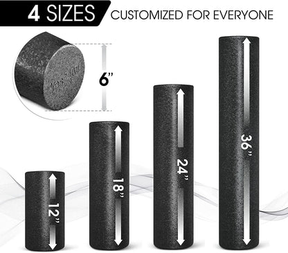 36Inch Exercise Foam Roller EPP Black